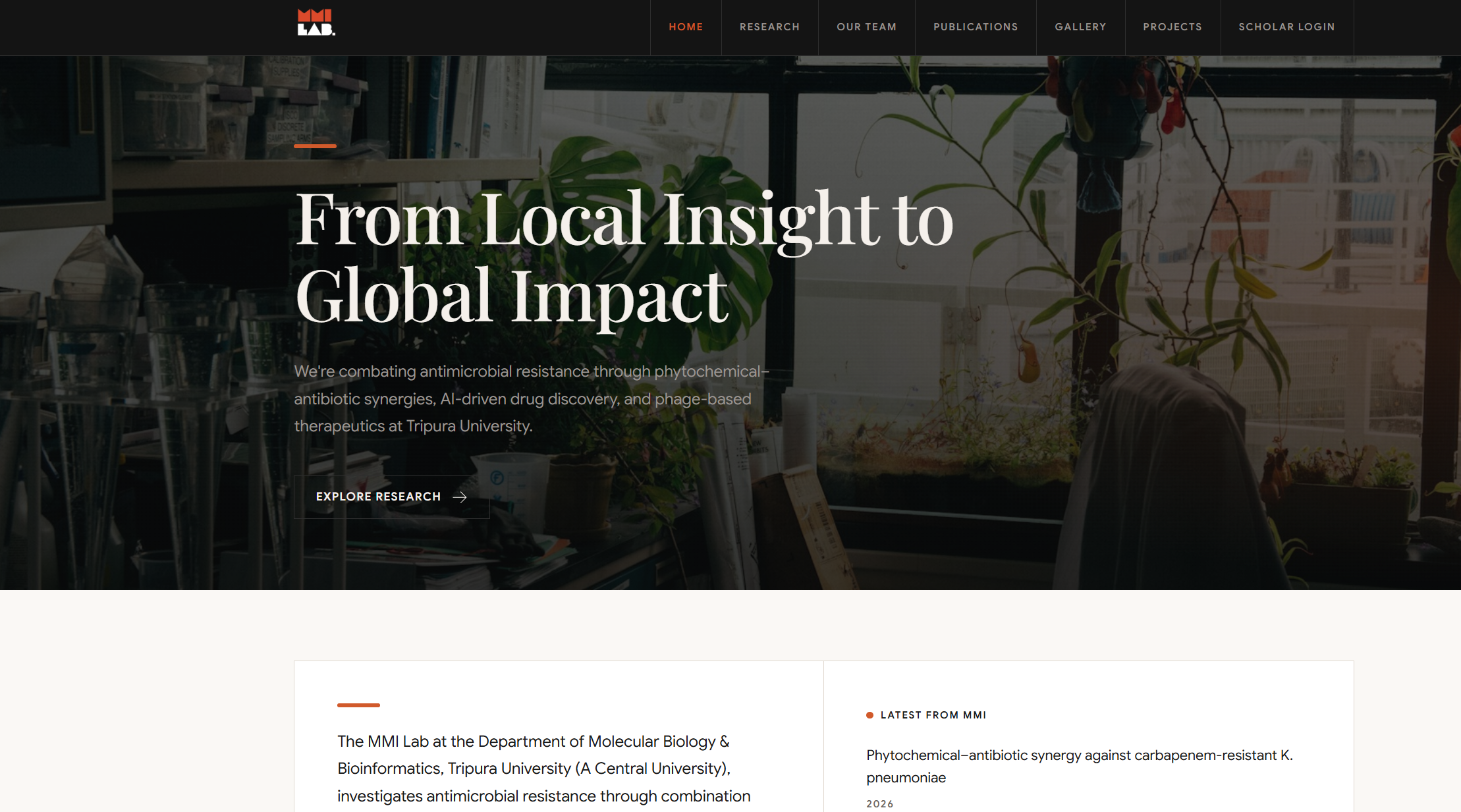 MMILab website screenshot